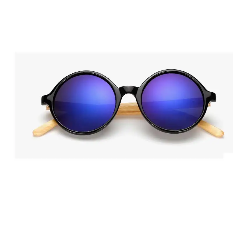 Gafas de sol de bambú|Nuevos productos de moda de los hombres y mujeres de la vendimia retro gafas de sol gafas de madera, marco de madera hecho a mano de la ronda de 1527 0